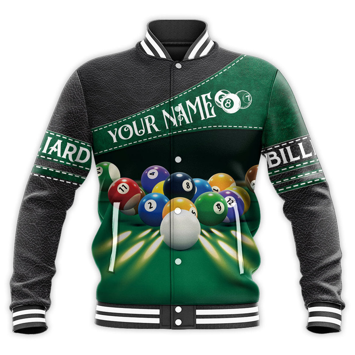 Billiard Player Shirt, All-Over Print Unisex Pool Shirt