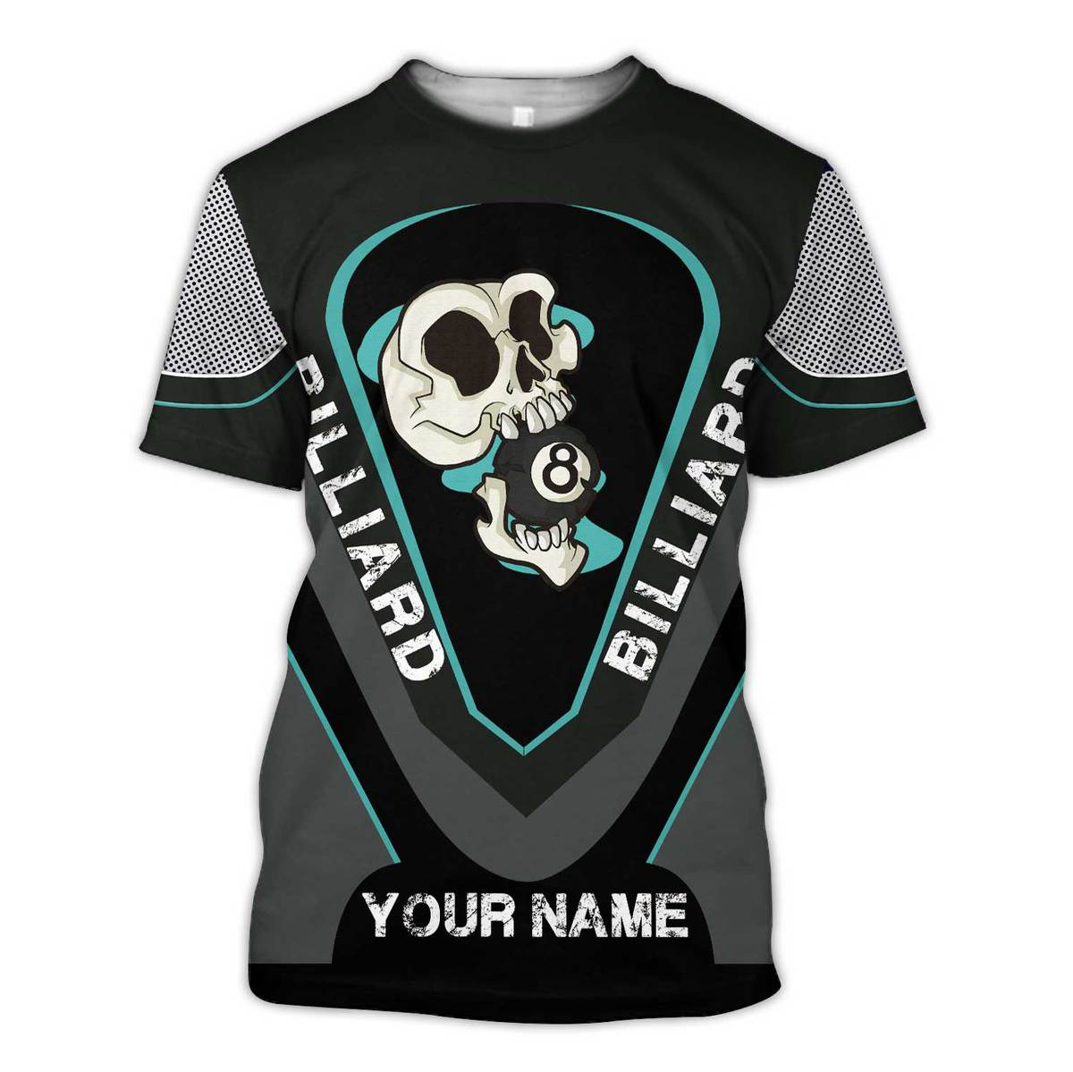 Billiard Shirt, All-Over Print Unisex Pool Player Shirt