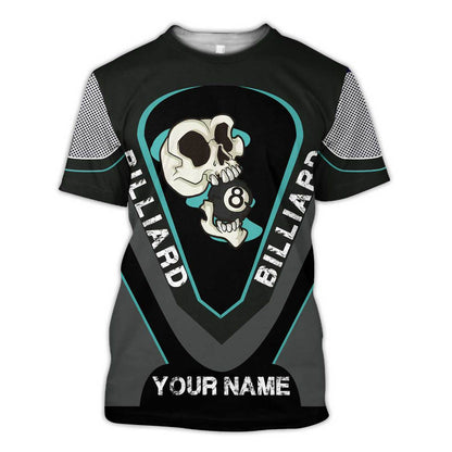 Billiard Shirt, All-Over Print Unisex Pool Player Shirt