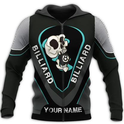 Billiard Shirt, All-Over Print Unisex Pool Player Shirt