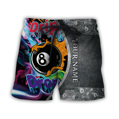 Pool Player Billiard Shirt, All-Over Print Unisex Shirt