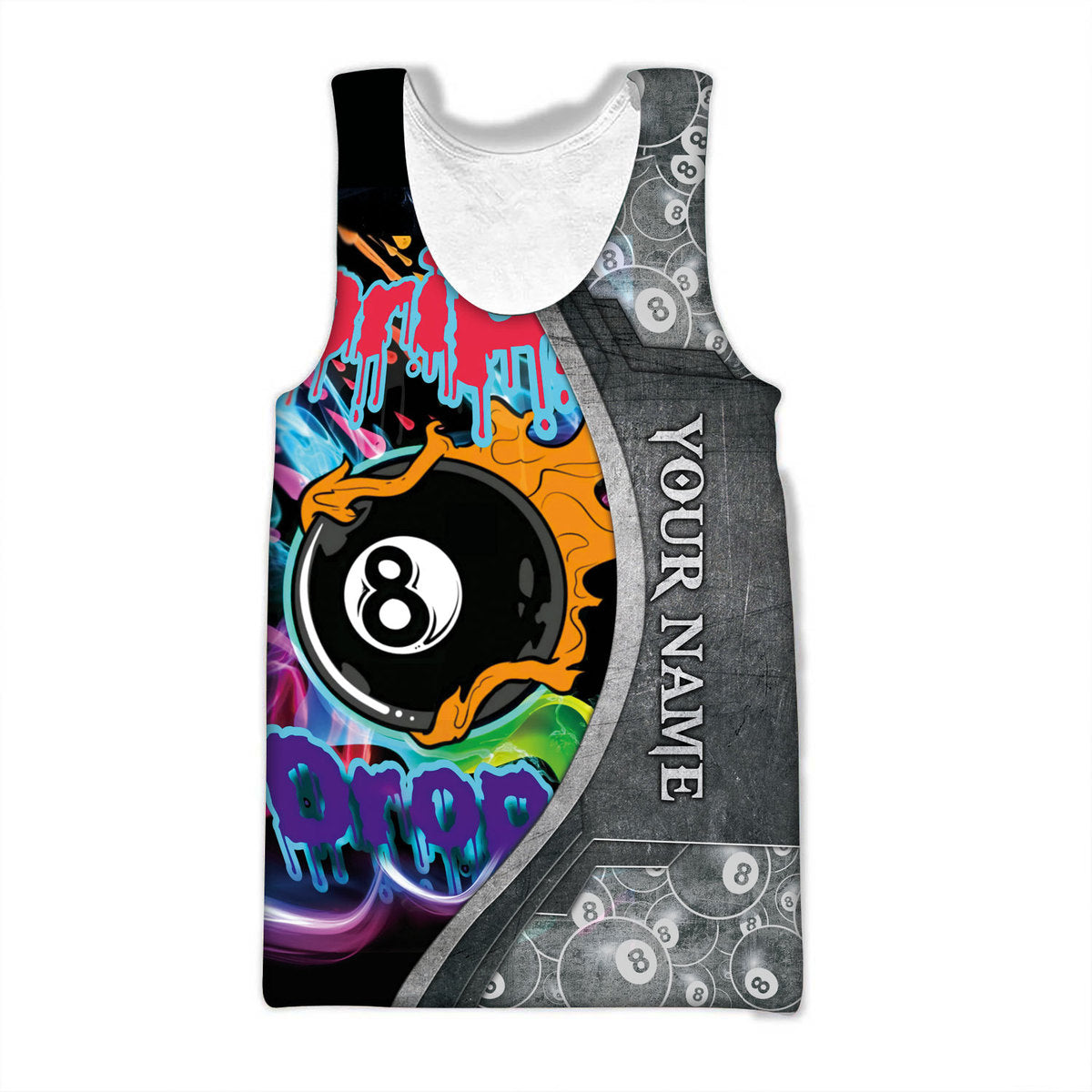 Pool Player Billiard Shirt, All-Over Print Unisex Shirt