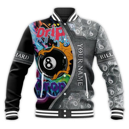 Pool Player Billiard Shirt, All-Over Print Unisex Shirt