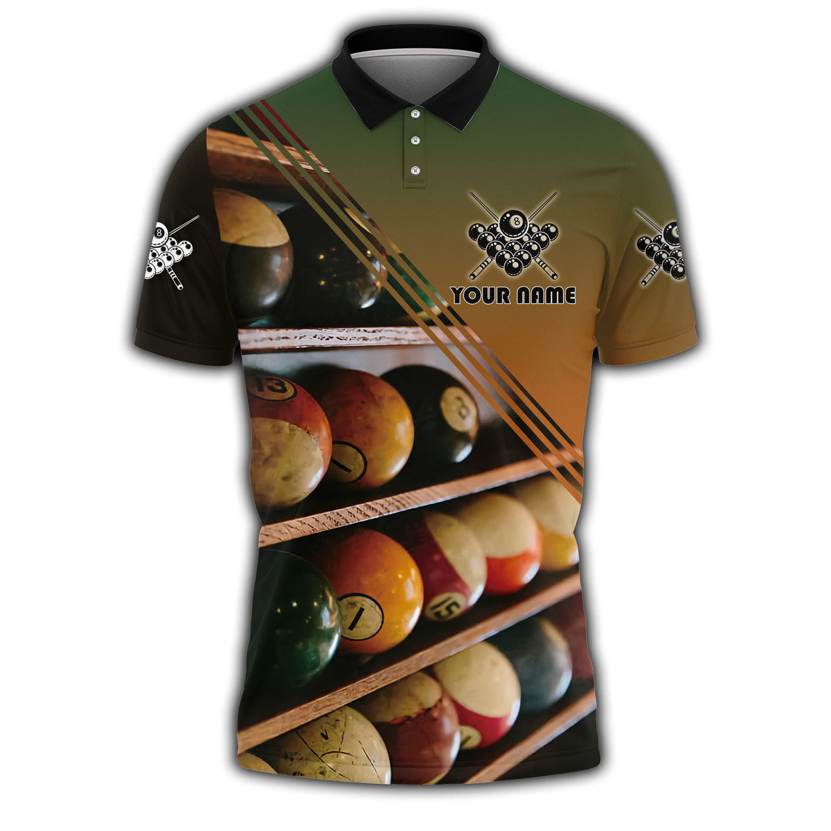 Billiard Shirt, Pool Player All-Over Print Unisex Shirt
