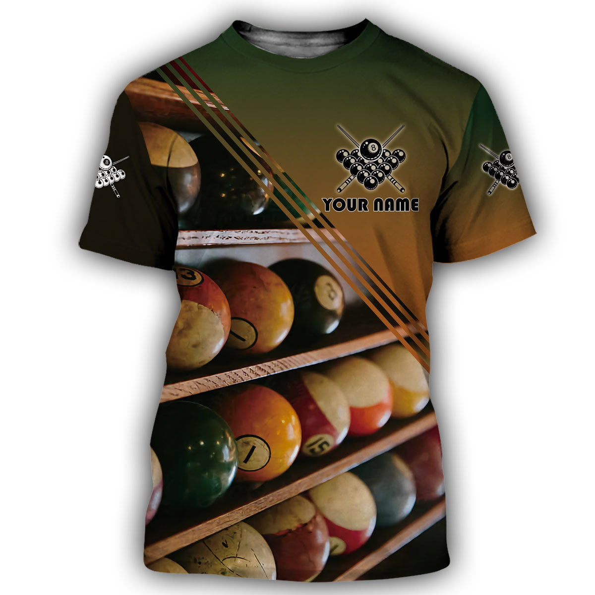 Billiard Shirt, Pool Player All-Over Print Unisex Shirt