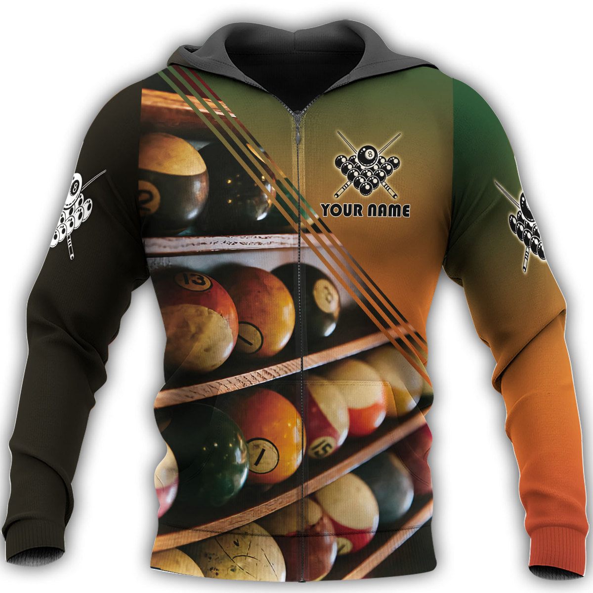 Billiard Shirt, Pool Player All-Over Print Unisex Shirt