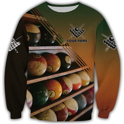 Billiard Shirt, Pool Player All-Over Print Unisex Shirt