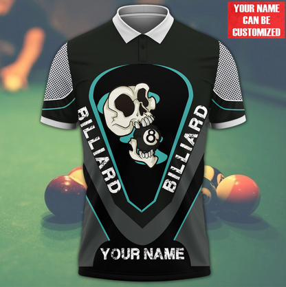 Billiard Shirt, All-Over Print Unisex Pool Player Shirt