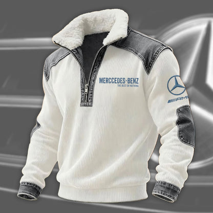 Merc The Best or Nothing Denim Fleece Collar Sweatshirt