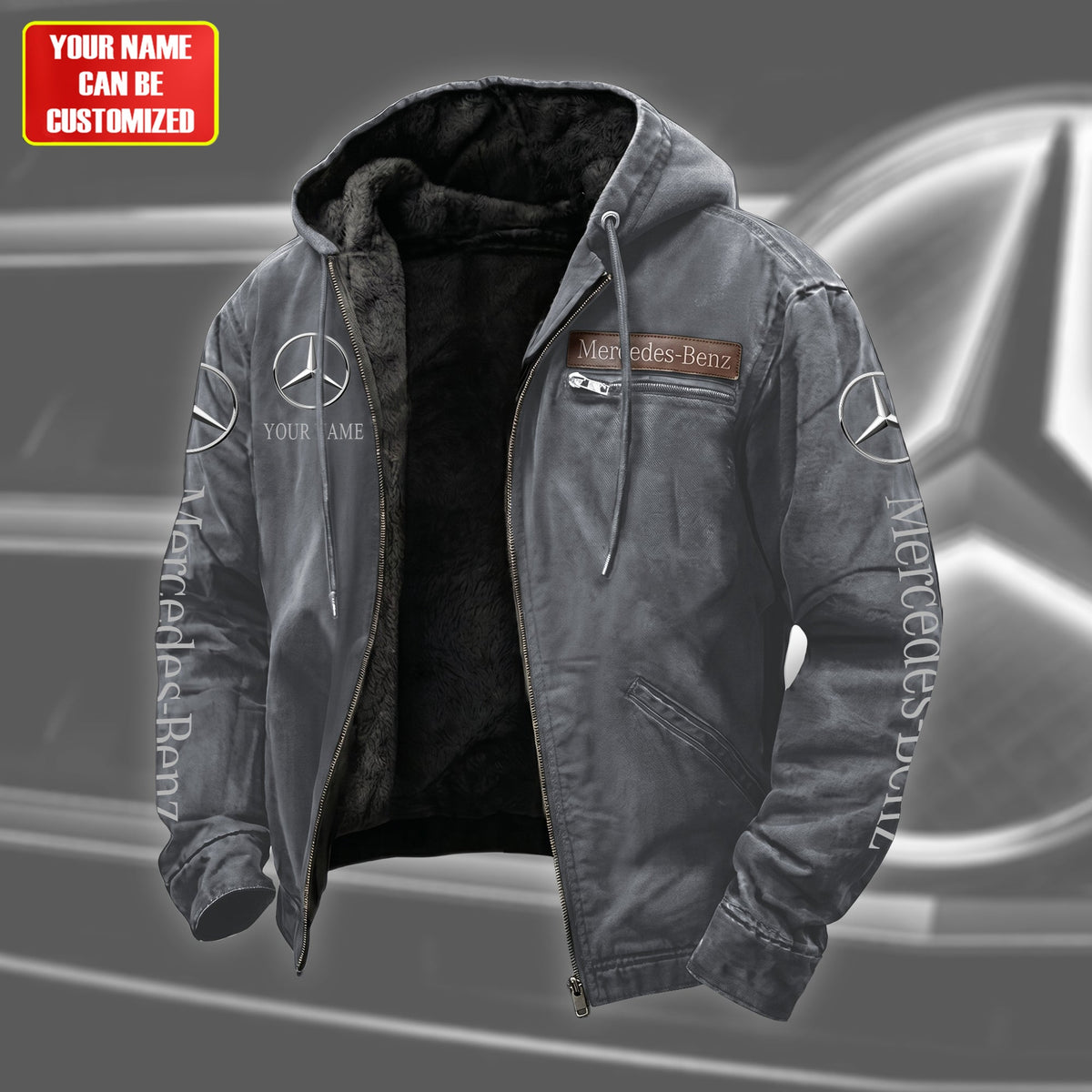 Personalized Merc-benz Fur lining Paddle Jacket (1926-2026)