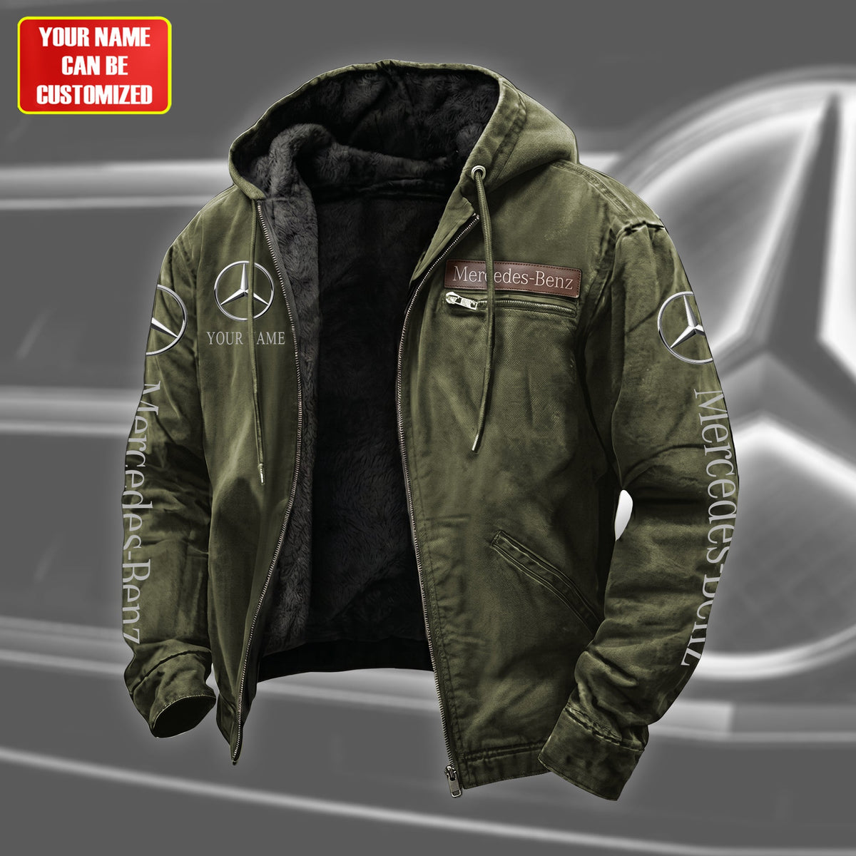 Personalized Merc-benz Fur lining Paddle Jacket (1926-2026)