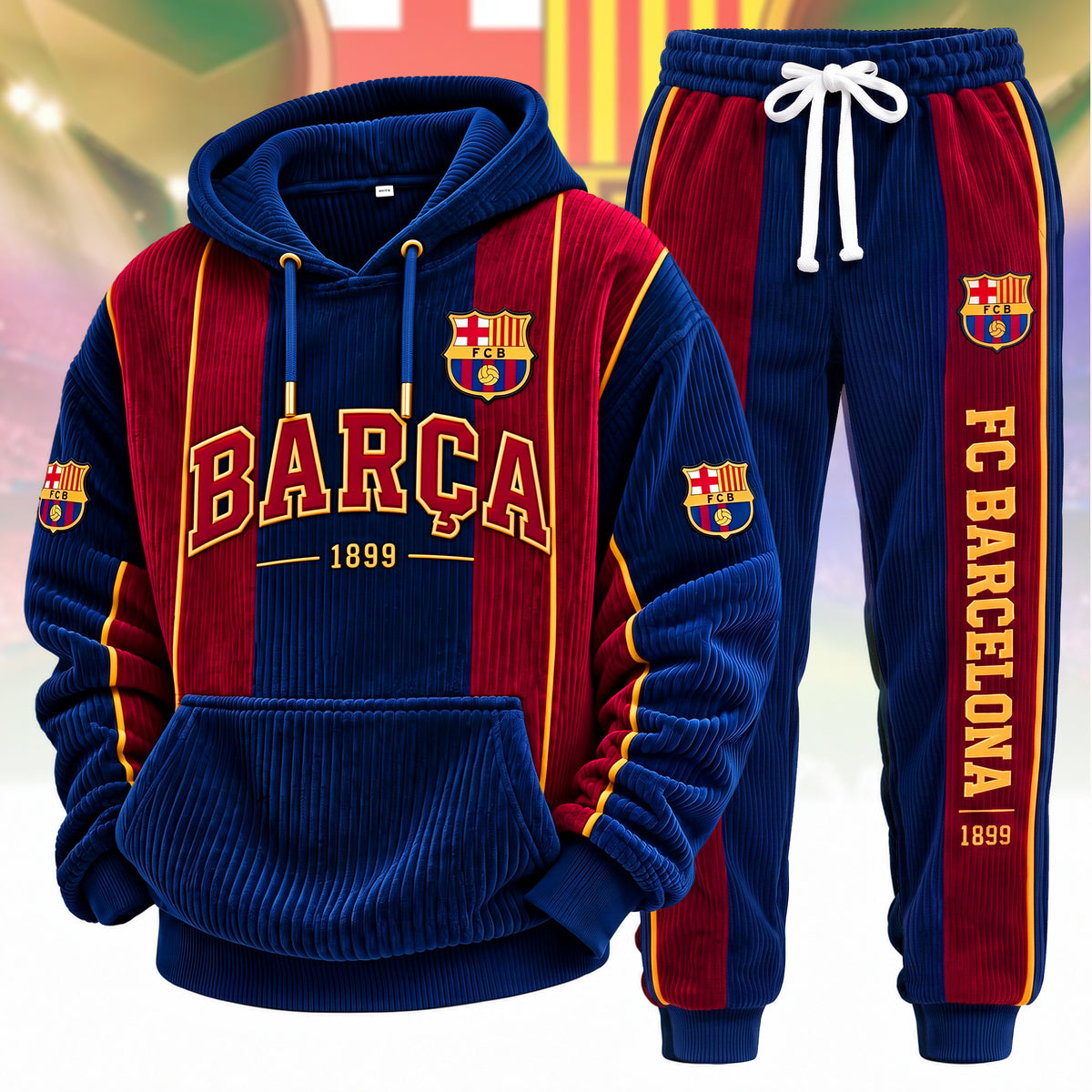 Barca FC New Style 2026 Hoodie and Sweatpants set