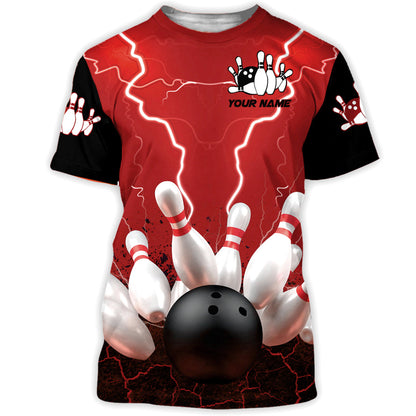 Bowling Player Shirt, All Over Print Unisex Bowling Shirt