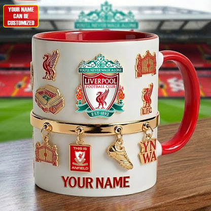 Personalized LVP FC Accent Mug , Cream Mug Gifts , Holiday Gifts