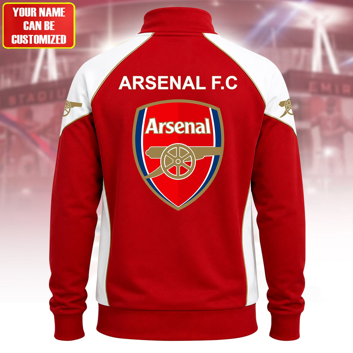 Personalized Arsenal 26/27 Zipper Stand Collar Jacket