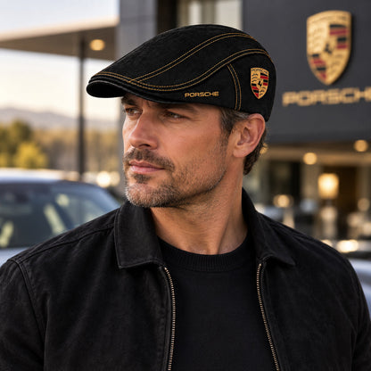 Pors Alfred Warren Denim Ivy Cap, Flat Cap