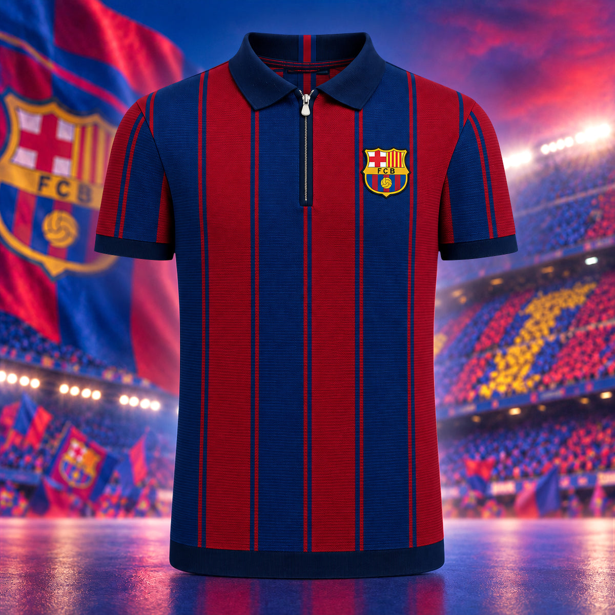 Barca Mongtoghi Zipper Polo ,T-shirt, Hoodie , Short , Polo , hawaii