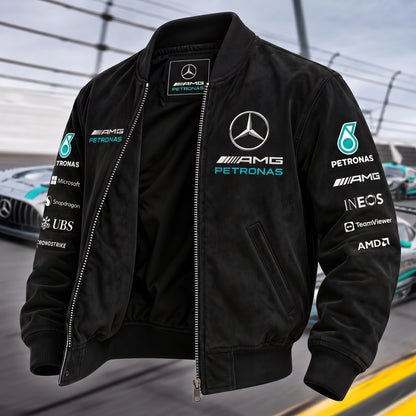 Merc Petronas Faux 2026 Bomber Jacket