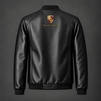 Pors Vintage Est.1931 Leather Bomber Jacket