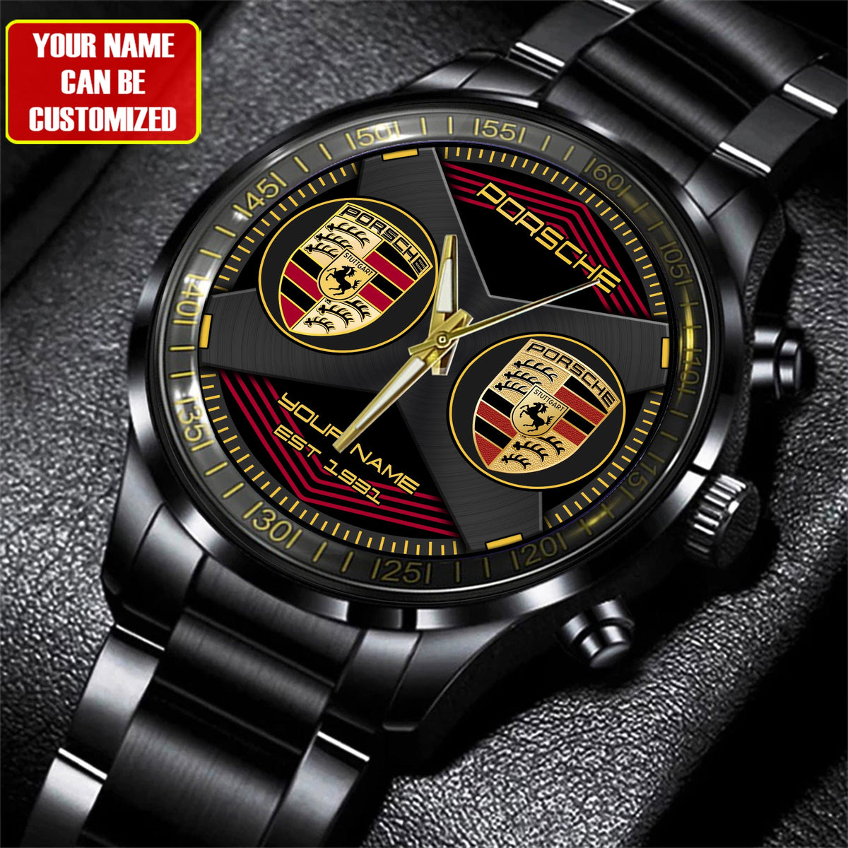 Personalized Pors Luxury Stainless Steel Watch