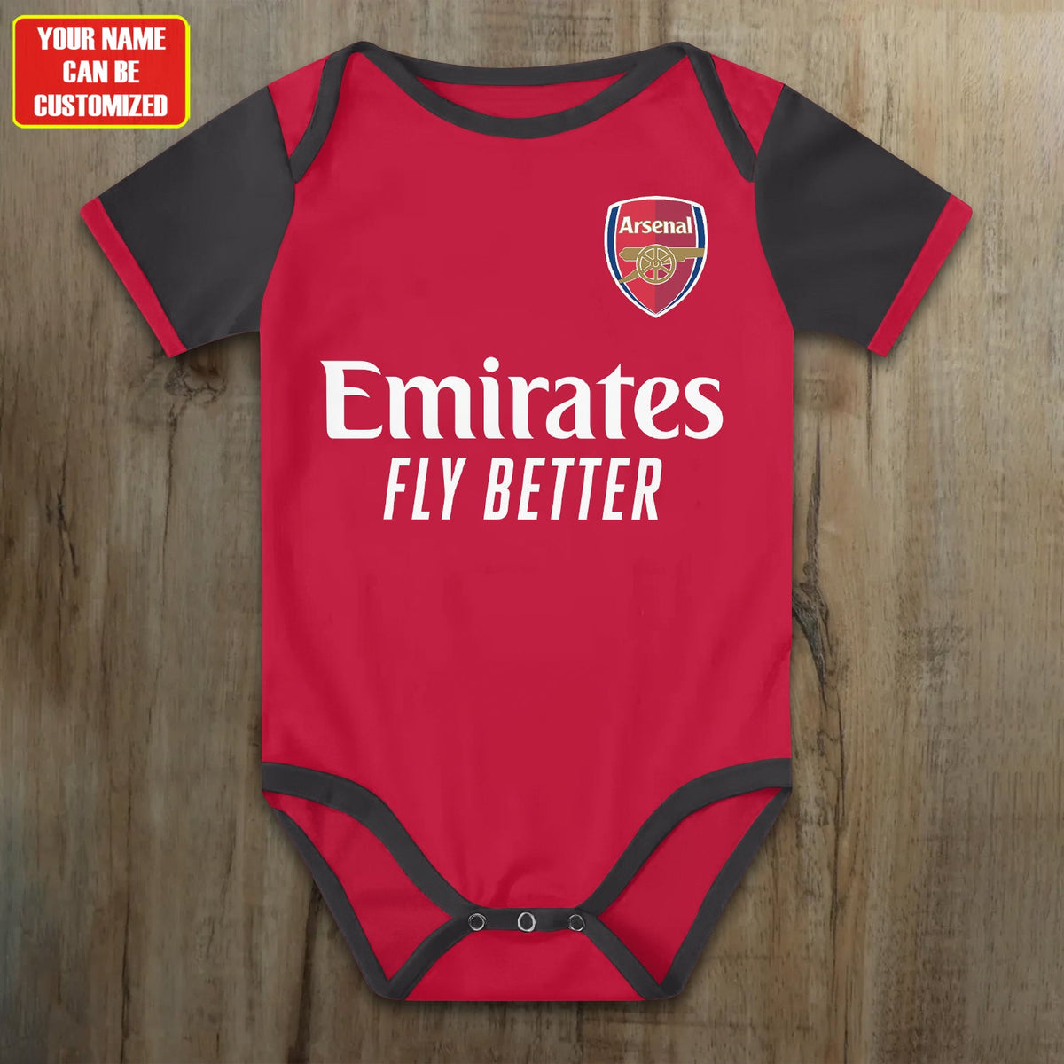 Customized Arsenal Soccer Jersey , Baby Rib Bodysuit Sizes