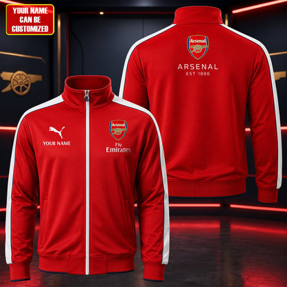 Personalized Arsenal Collab Zipper Stand Collar Jacket