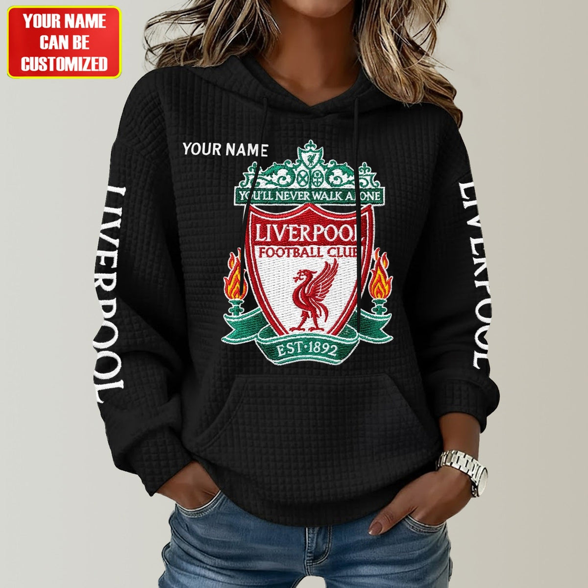 Personalized LVP All Over Print Casual Hoodie