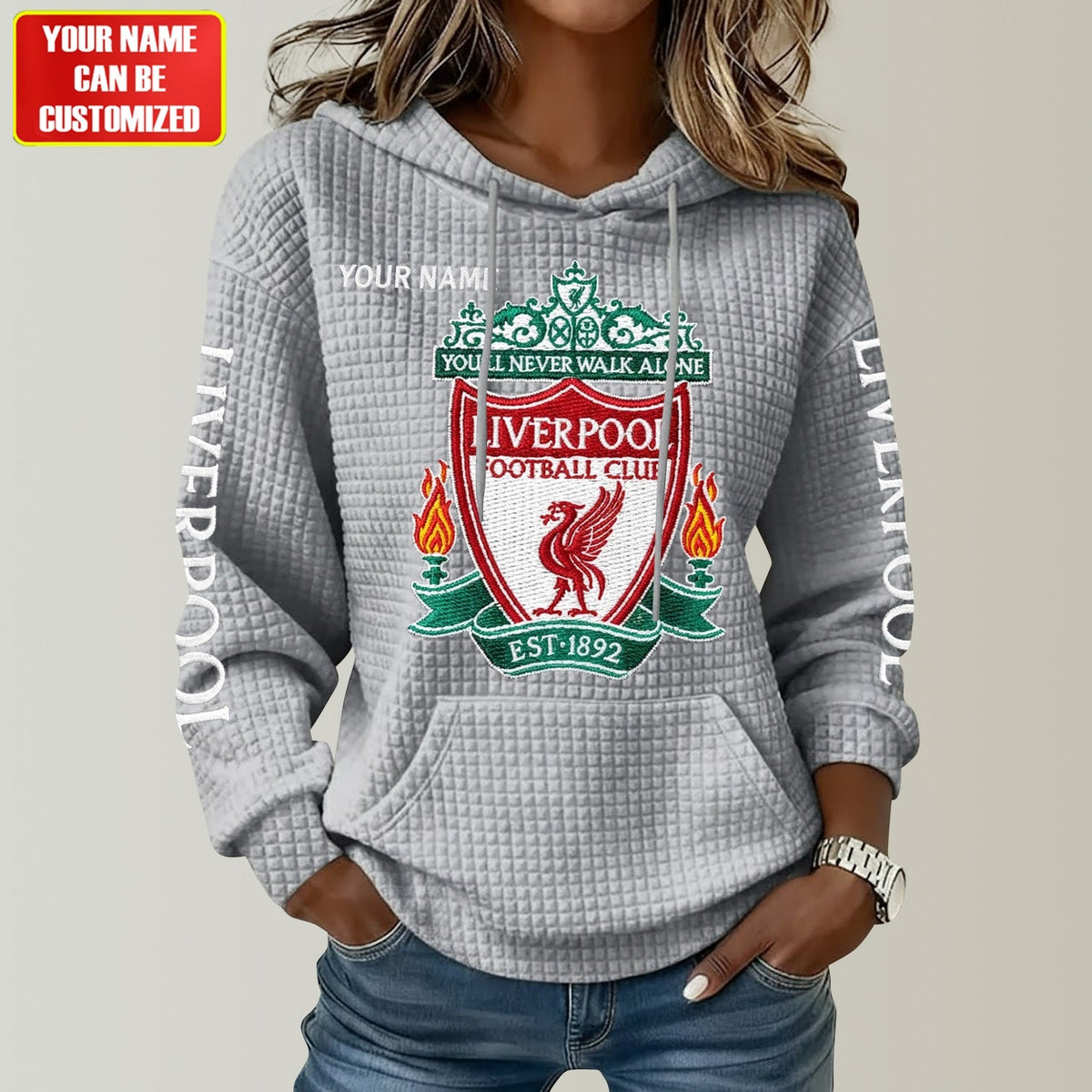 Personalized LVP All Over Print Casual Hoodie