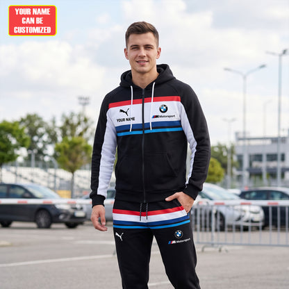 Personalized BW Motorsport Printed Hoodie and Sweatpants set