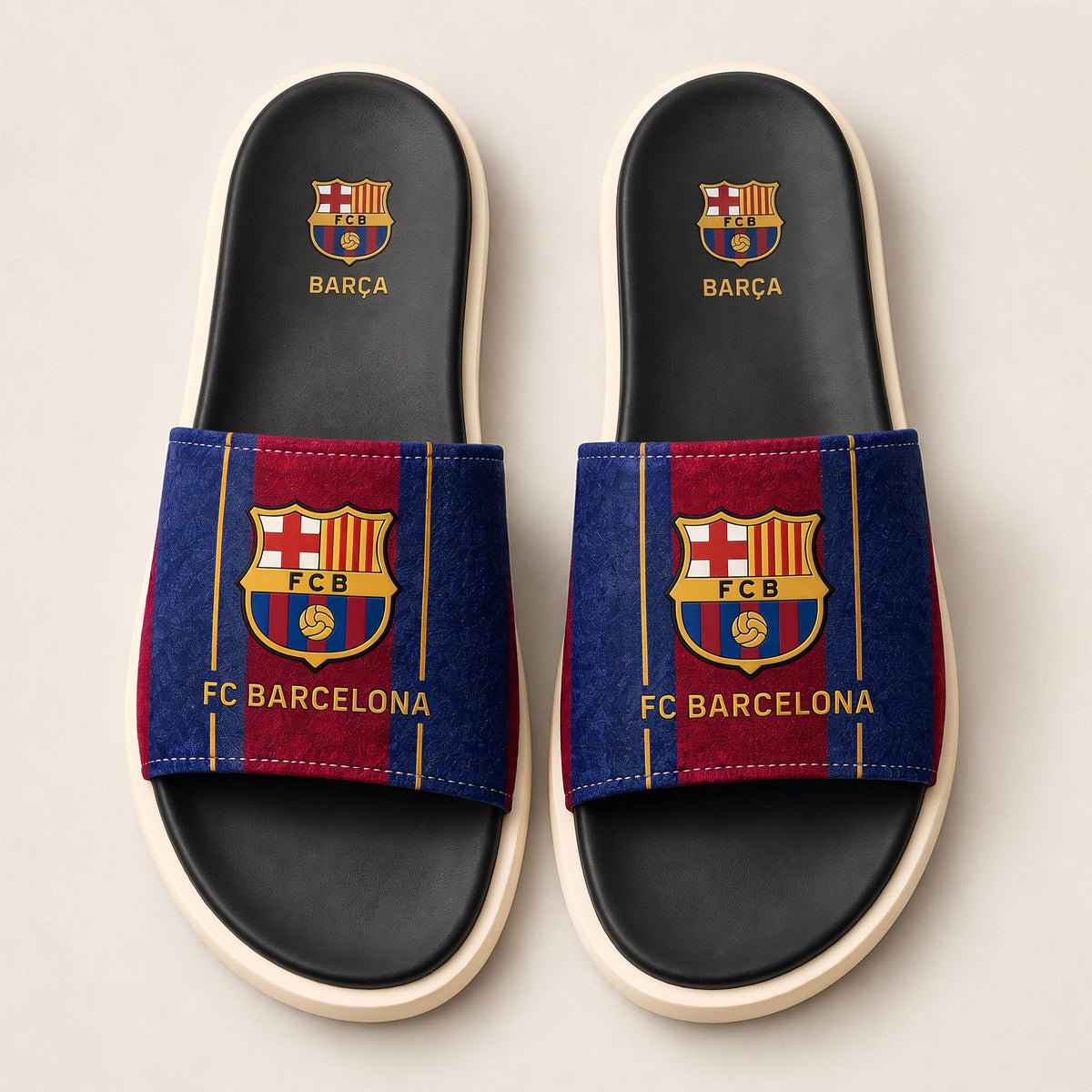 Barca FC Comfort Luxury Leather Sandals