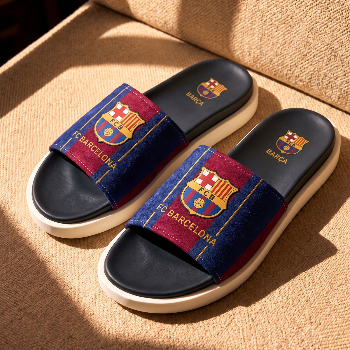 Barca FC Comfort Luxury Leather Sandals