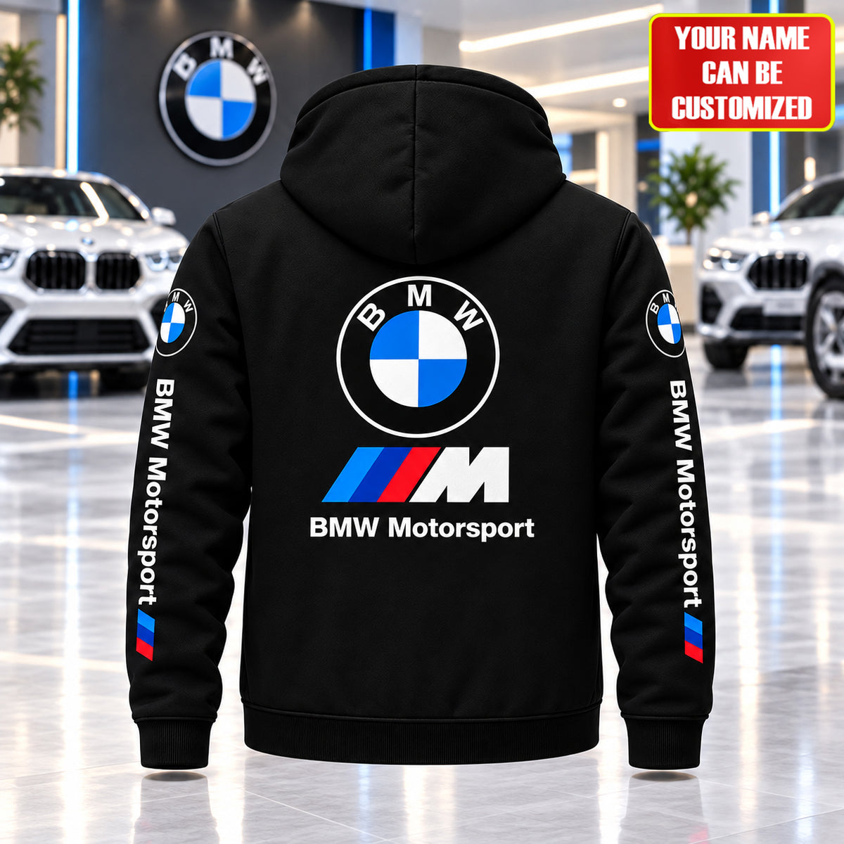 Personalized BW Motorsport Fleece Unisex Hooded Jacket