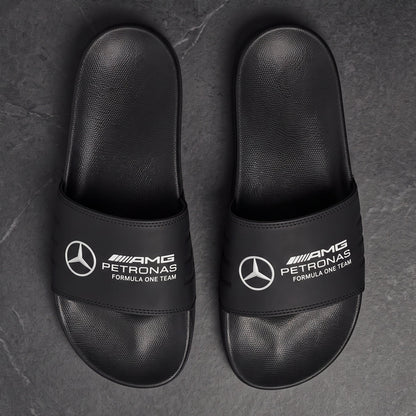 Merc AMG Petronas Slides Custom Leather Sandals
