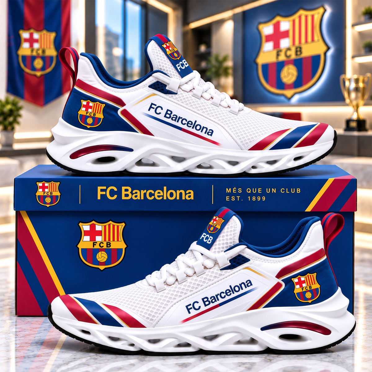 Barca FC Layer Chunky Custom Sneaker