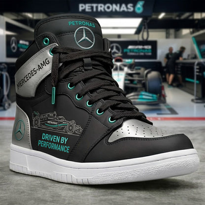 Merc Amg Petronas AF1 High Factory Custom Sneaker