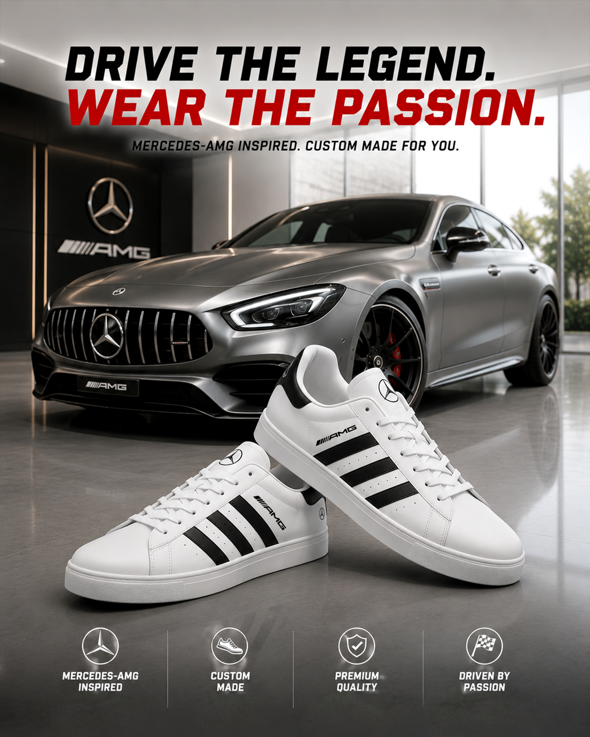 Merc Amg Classic Custom Smith Shoes