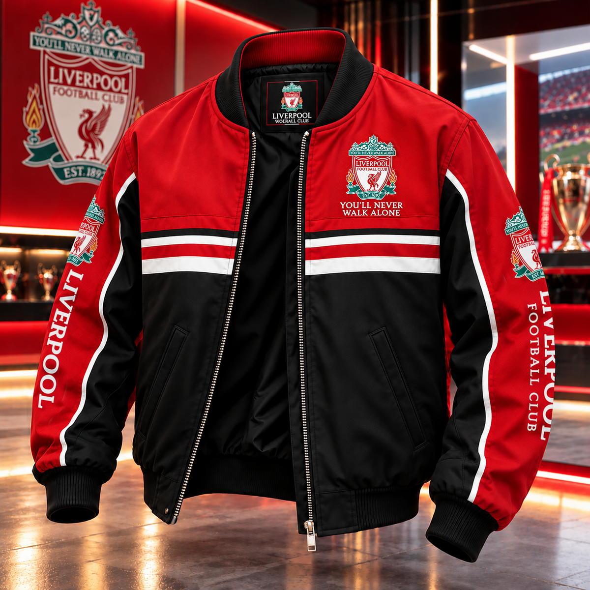 Lvp FC Faux 2026 Bomber Jacket