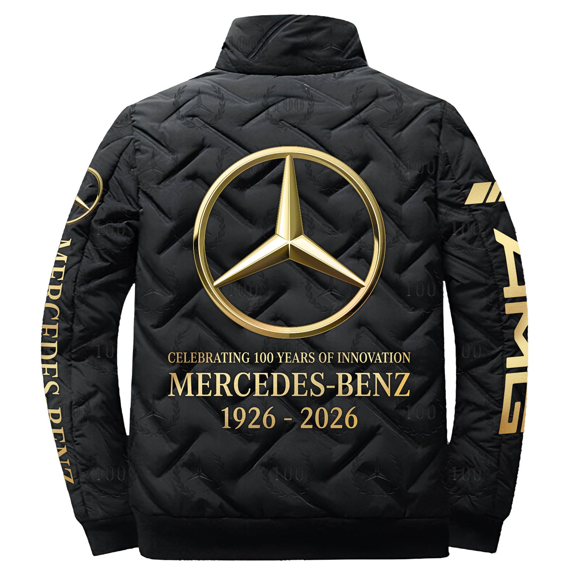 Personalized Merc 100th Anniversary Luxury Puffer Jacket