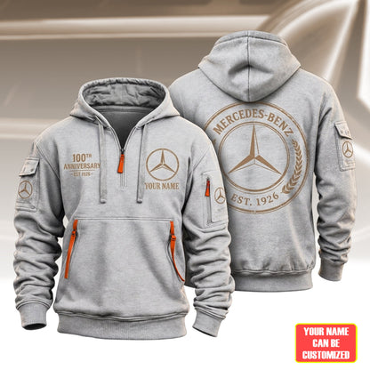 Personalized Merc 100TH Anniversary Vintage Zip-Hoodie Cotton Jacket (1926-2026)