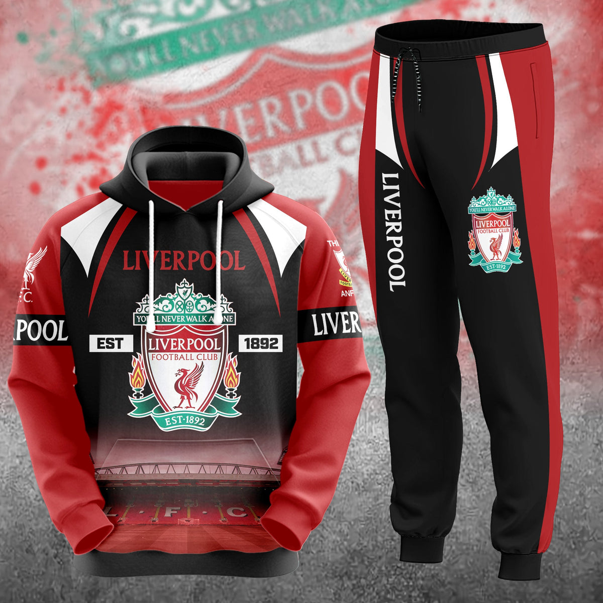 Personalized LVP FC Stadium  Sport All over Printed Hoodie and Sweatpants set