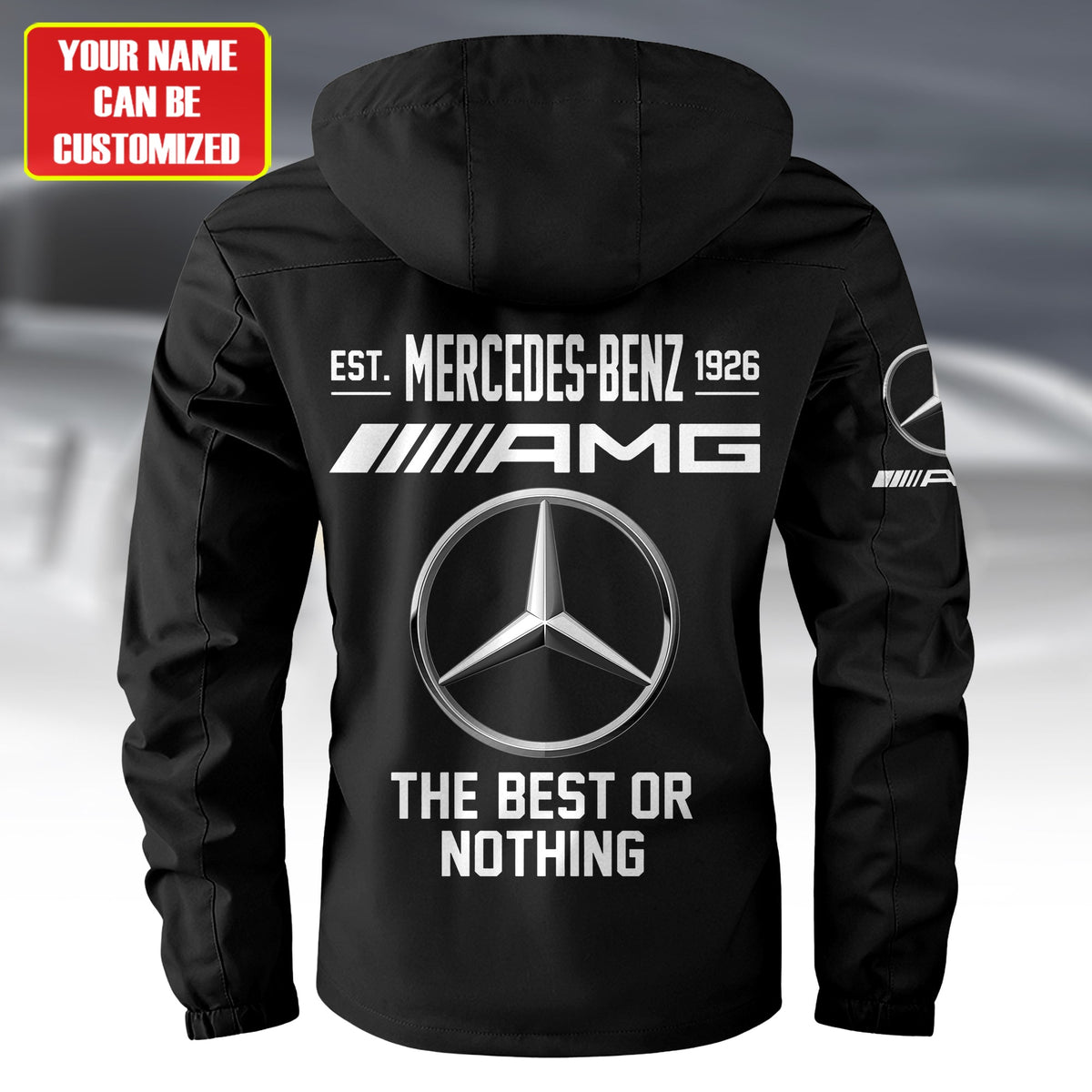 Personalized Merc AMG Est 1926 Windbreaker Hooded Jacket