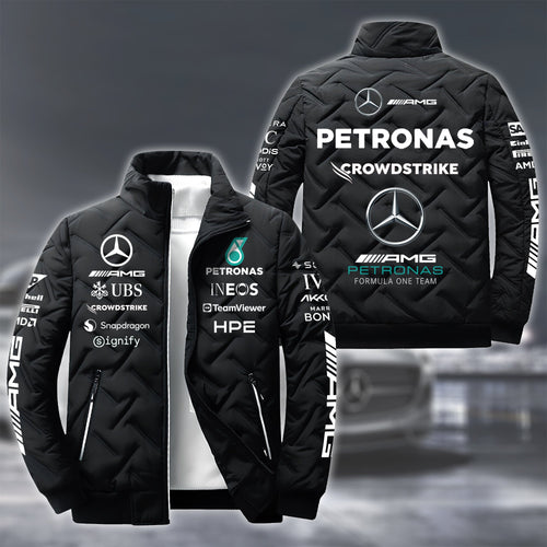Personalized Merc AMG Petronas Team Puffer Jacket
