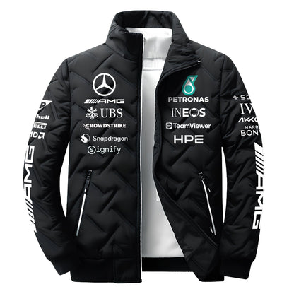 Personalized Merc AMG Petronas Team Puffer Jacket