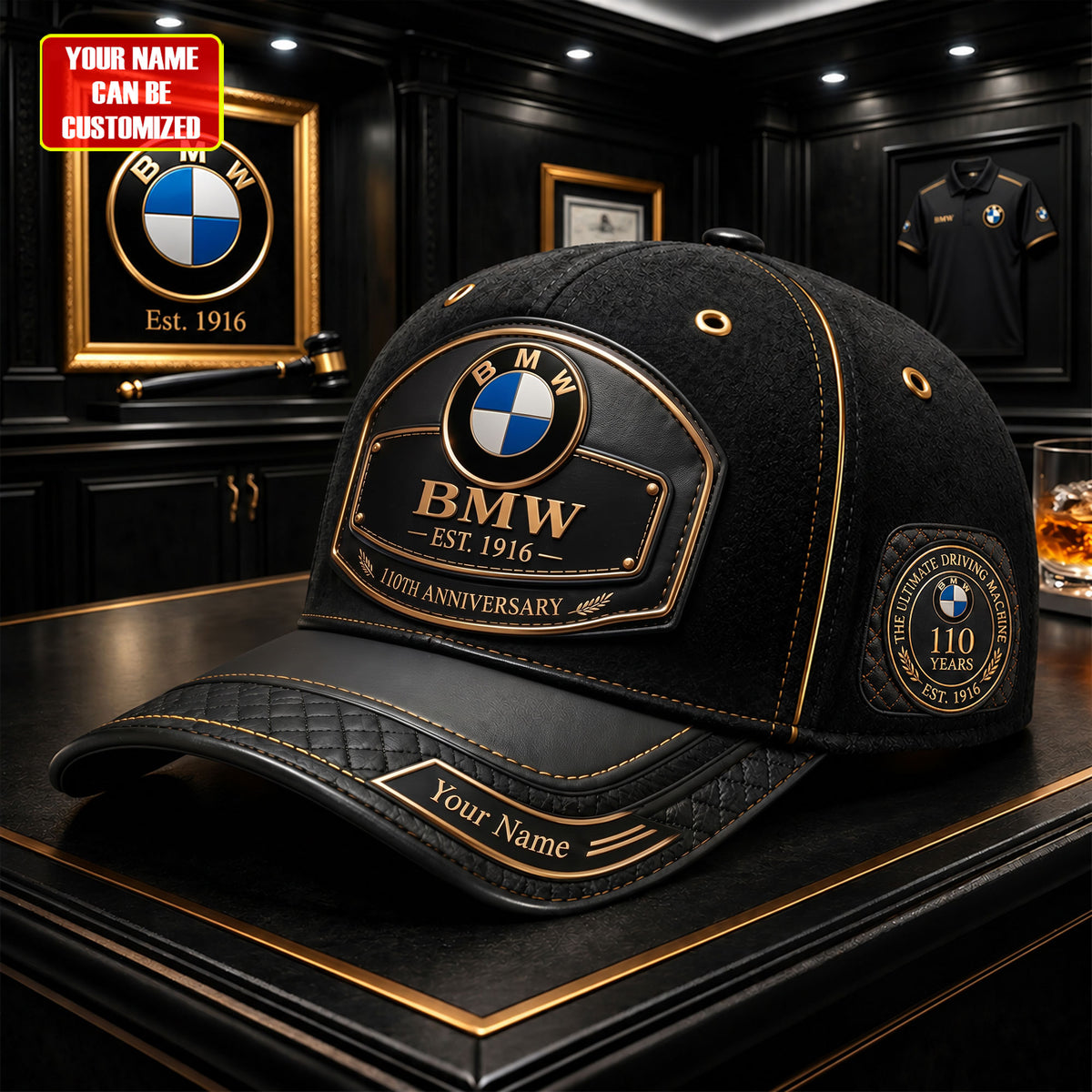 Personalized BW Leather Vintage 110th Anniversary Classic Cap (1816-2026)