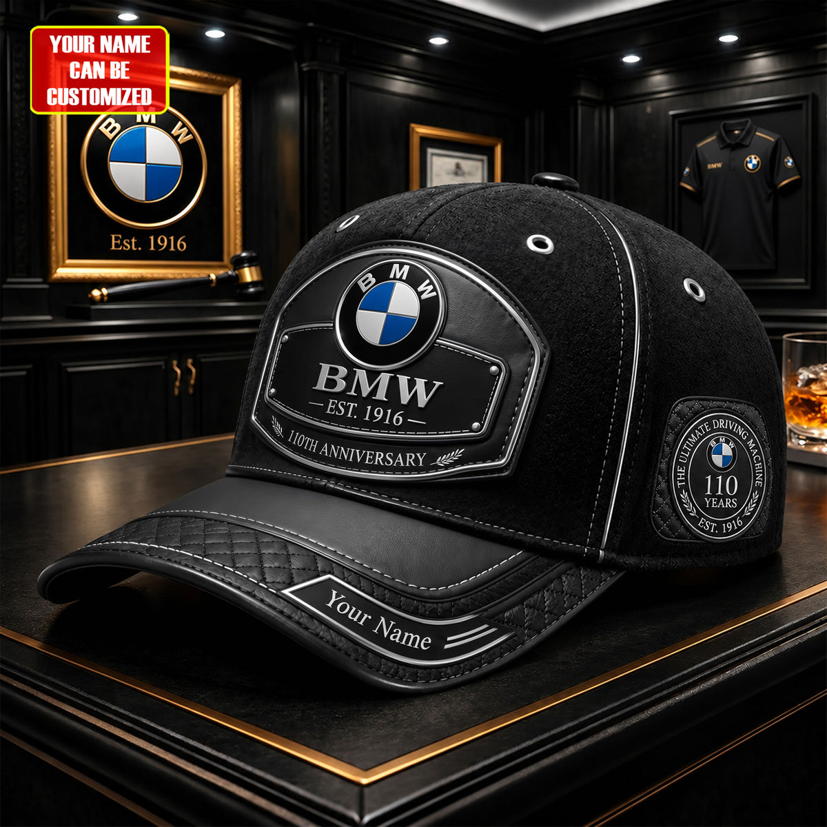 Personalized BW Leather Vintage 110th Anniversary Classic Cap (1816-2026)
