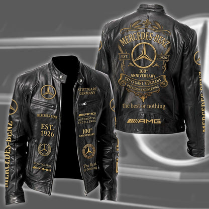 Merc 100th Anniversary Vintage Collar Leather Jacket (1926-2026)