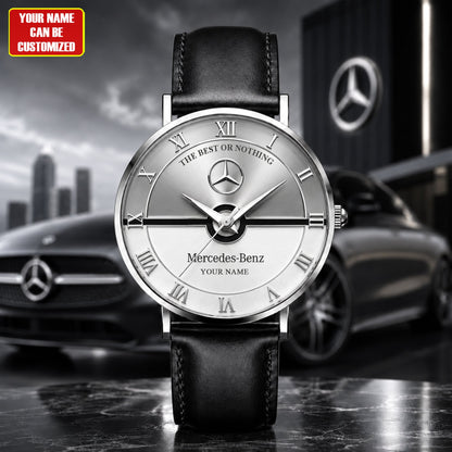 Personalized Merc Royal Heritage Leather Watch