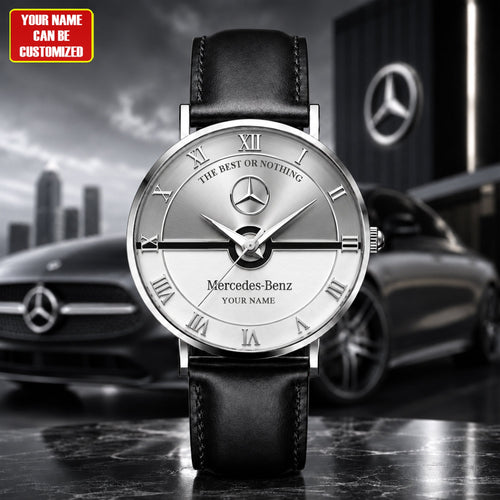 Personalized Merc Royal Heritage Leather Watch