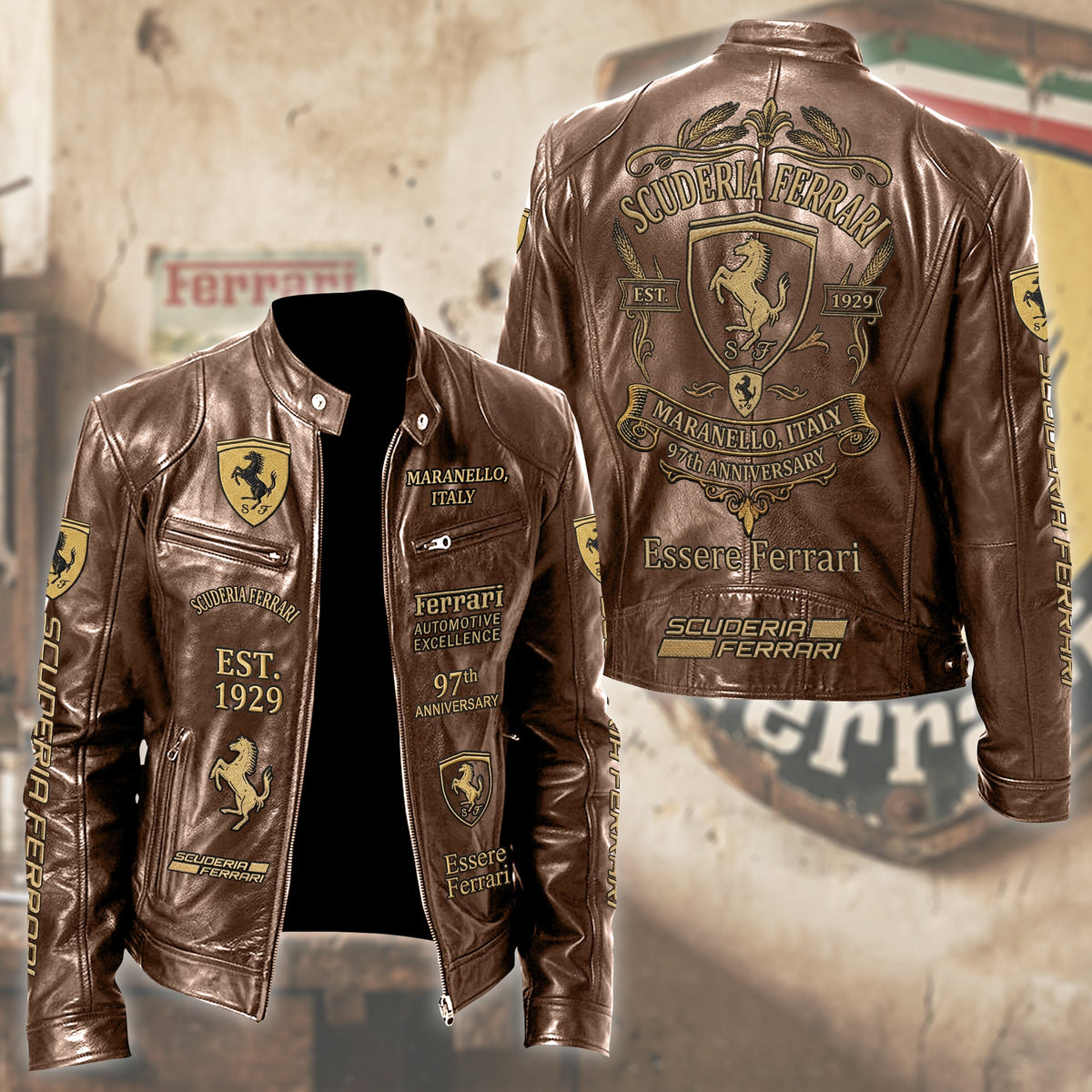 SF 97th Anniversary Vintage Collar Leather Jacket (1929-2026)