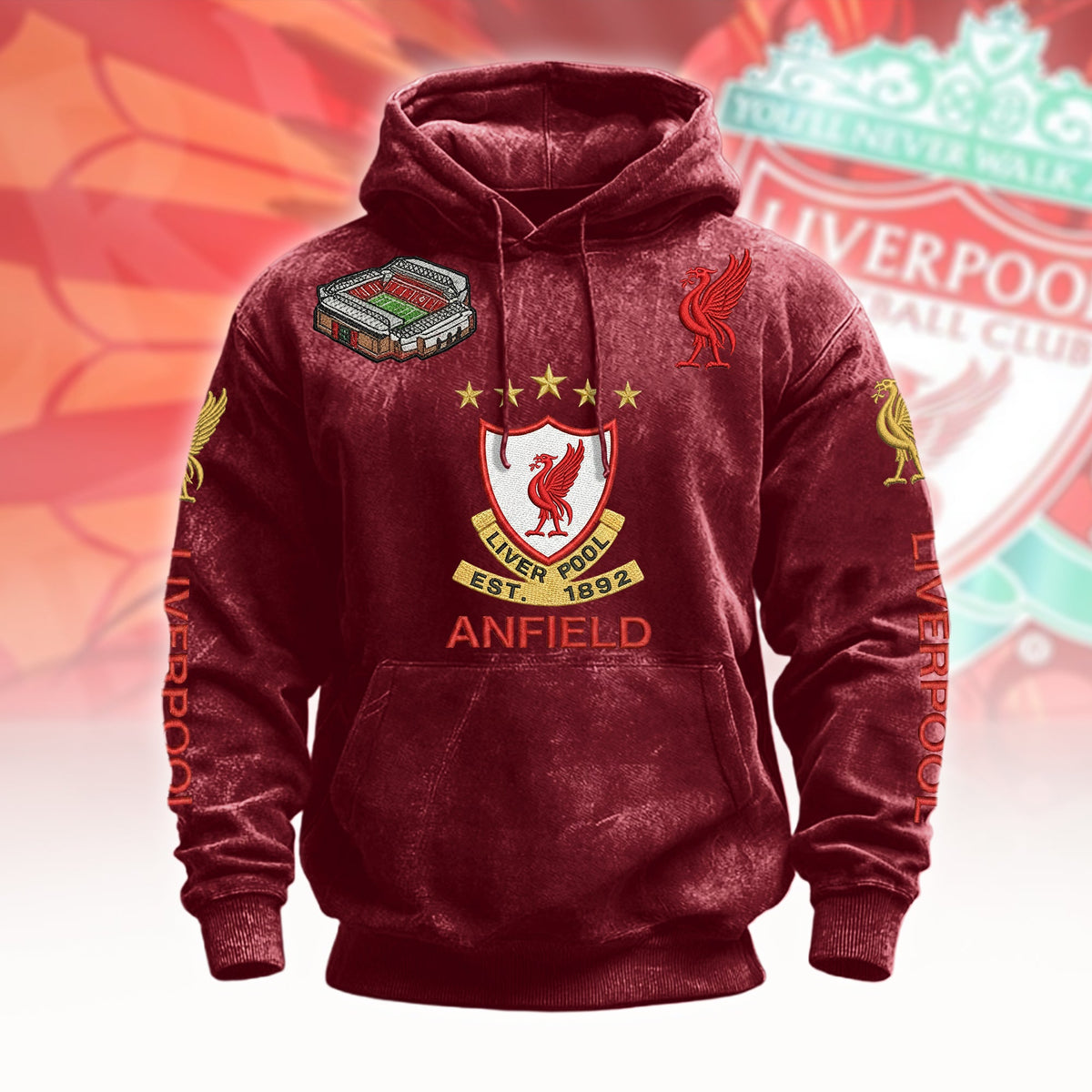 Customized LVP FC Anfield Unisex Hoodie